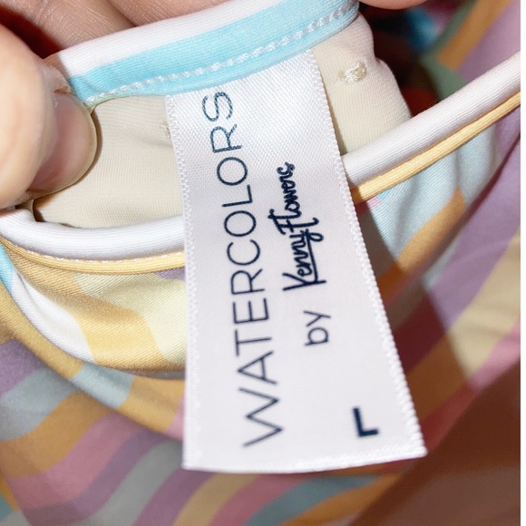 NWOT Kenny Flowers ~ The North Shore Deep V Halter One Piece SZ: Large - Picture 5 of 15